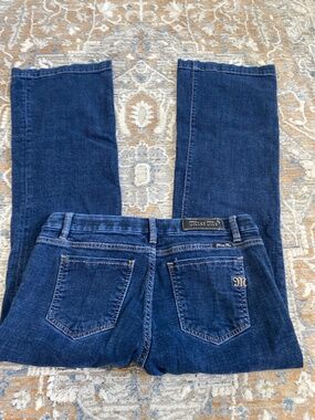 Miss me womens jeans wide leg designer jeans 31 mid rise wide leg 98% cotton